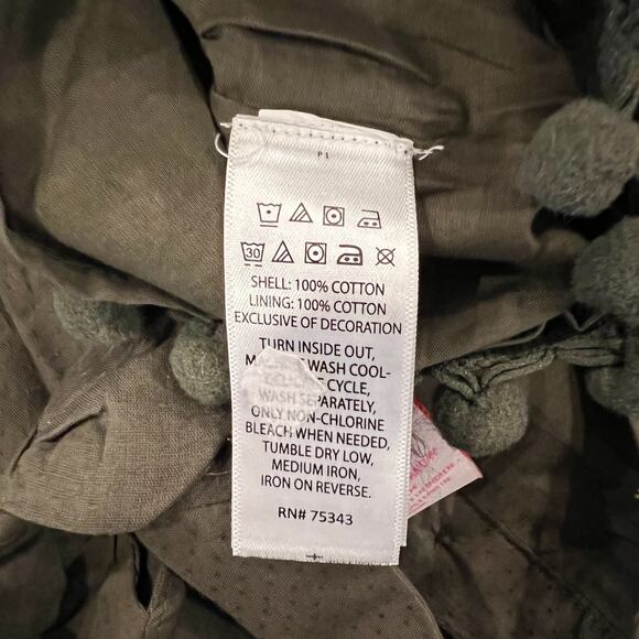 NWT Tommy Bahama Kids Girls' Olive Green Pom Pom Romper & Headband - 18M - Picture 7 of 7